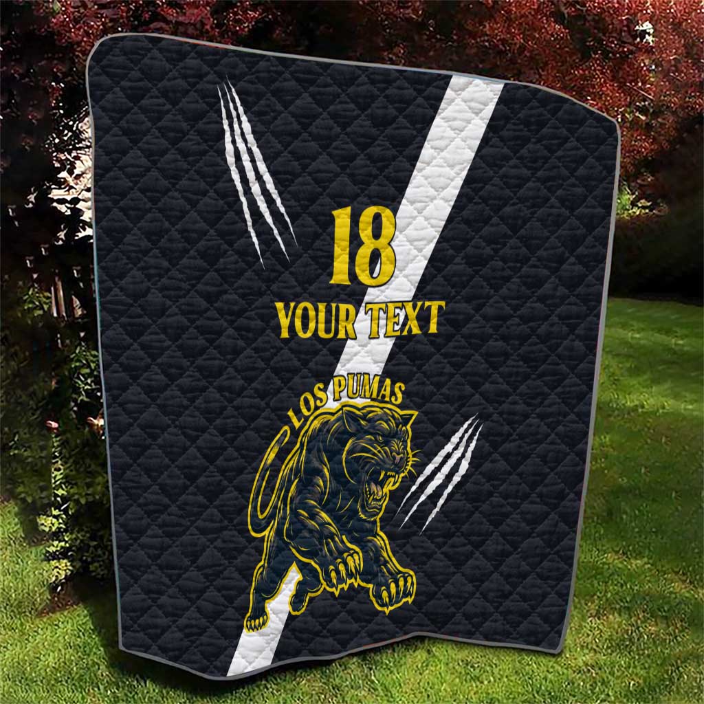 Custom Argentina Rugby Quilt Pumas Mascot - Wonder Print Shop