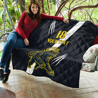 Custom Argentina Rugby Quilt Pumas Mascot - Wonder Print Shop