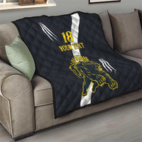 Custom Argentina Rugby Quilt Pumas Mascot - Wonder Print Shop