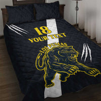 Custom Argentina Rugby Quilt Bed Set Pumas Mascot - Wonder Print Shop