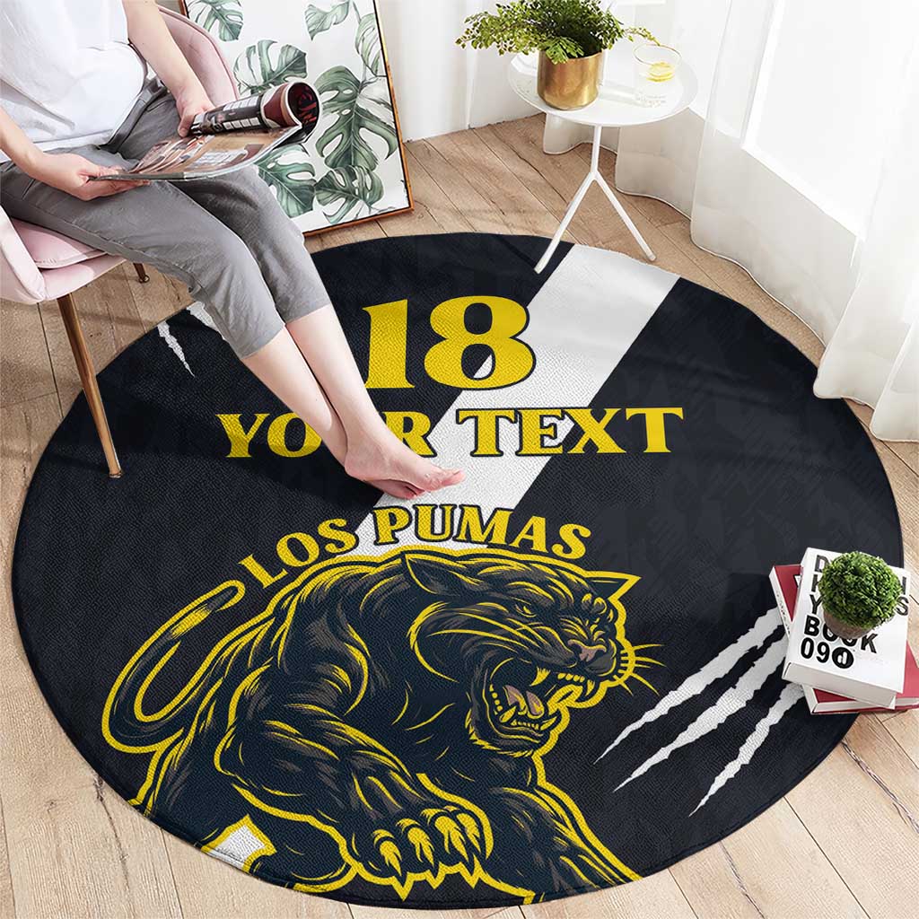 Custom Argentina Rugby Round Carpet Pumas Mascot - Wonder Print Shop