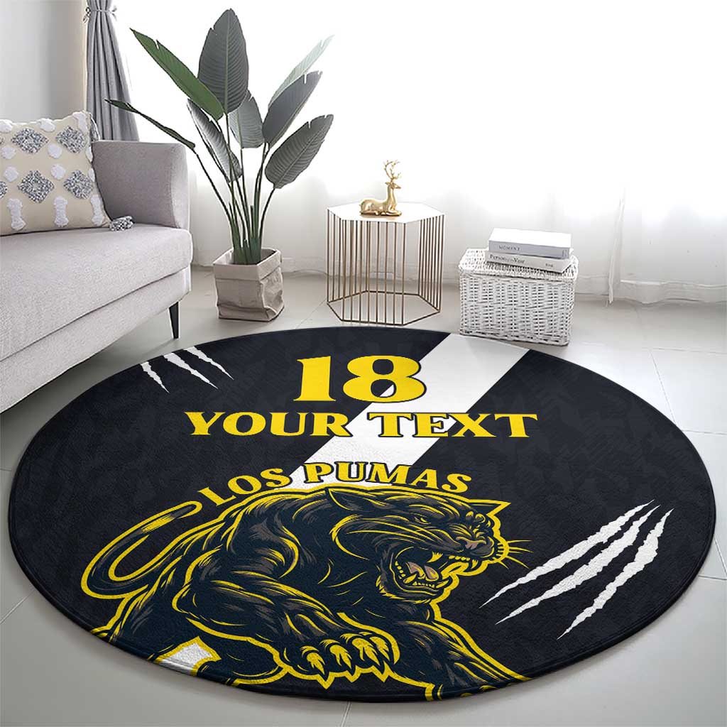 Custom Argentina Rugby Round Carpet Pumas Mascot - Wonder Print Shop