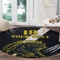 Custom Argentina Rugby Round Carpet Pumas Mascot - Wonder Print Shop