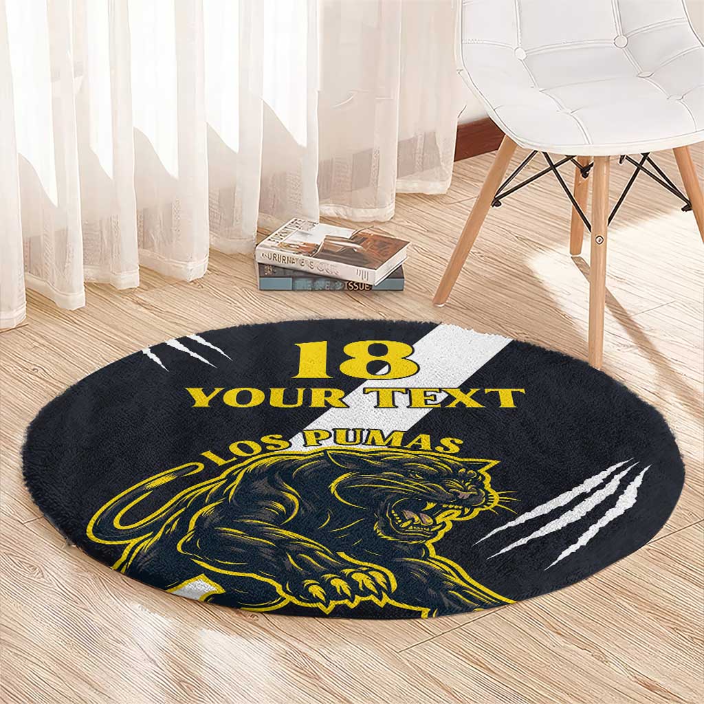 Custom Argentina Rugby Round Carpet Pumas Mascot - Wonder Print Shop