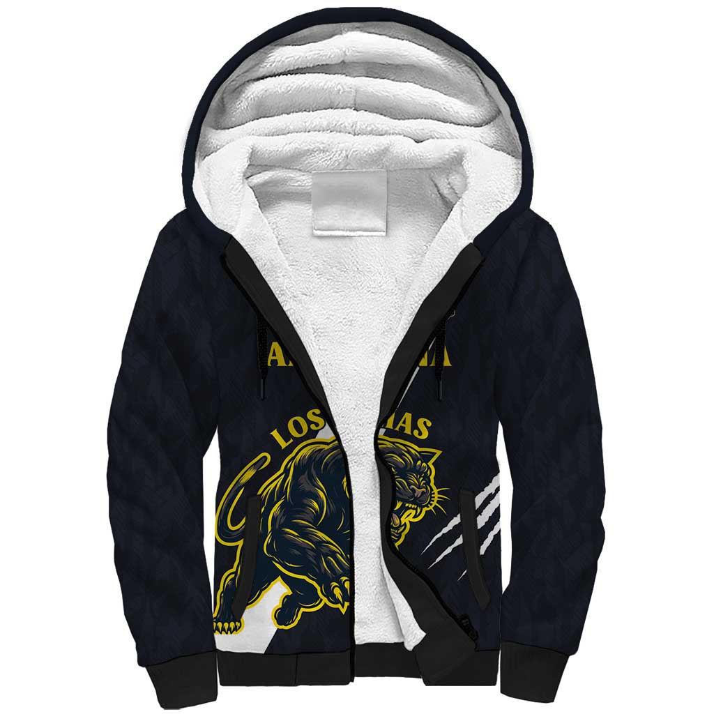 Custom Argentina Rugby Sherpa Hoodie Pumas Mascot - Wonder Print Shop