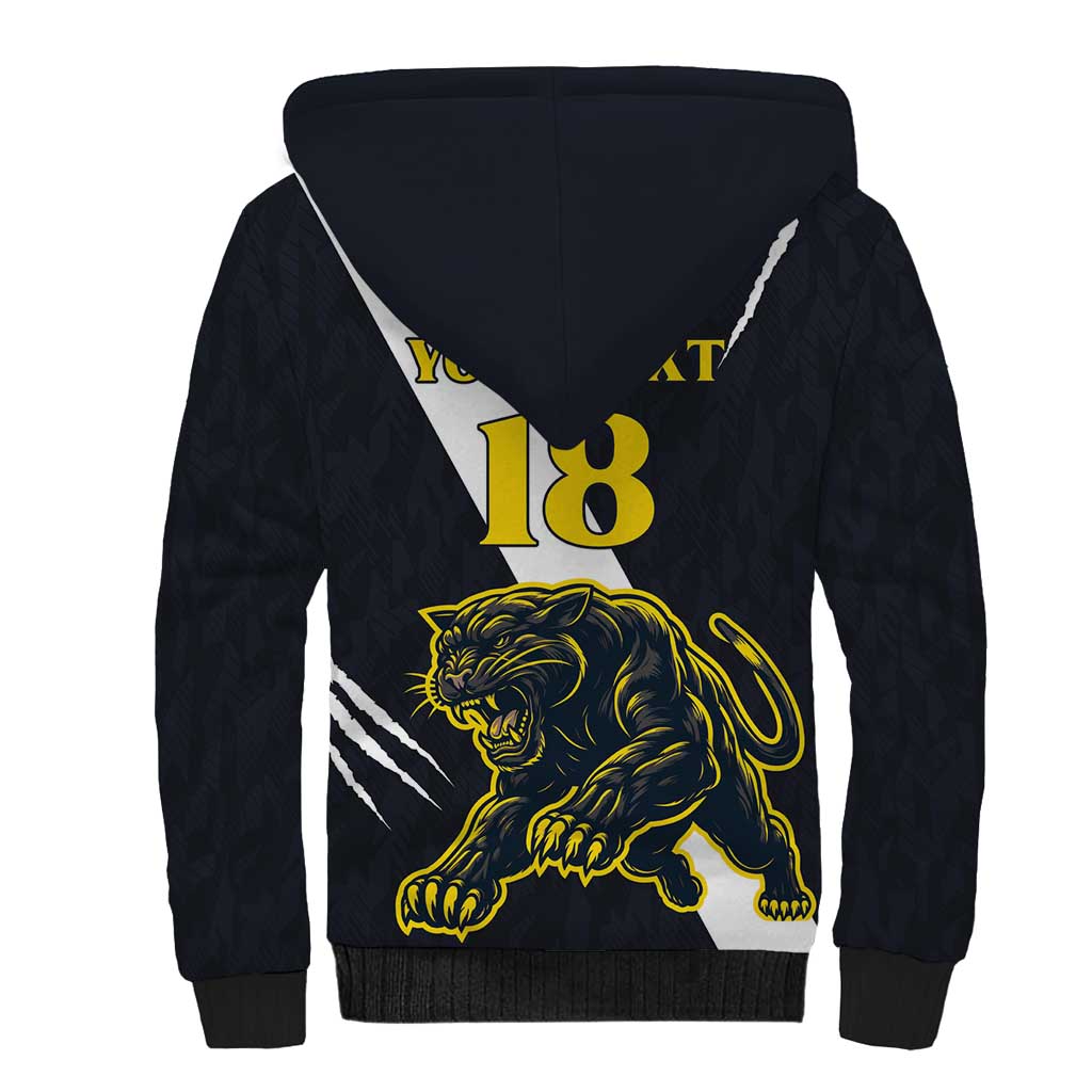 Custom Argentina Rugby Sherpa Hoodie Pumas Mascot - Wonder Print Shop