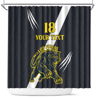 Custom Argentina Rugby Shower Curtain Pumas Mascot - Wonder Print Shop