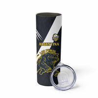 Custom Argentina Rugby Skinny Tumbler Pumas Mascot - Wonder Print Shop