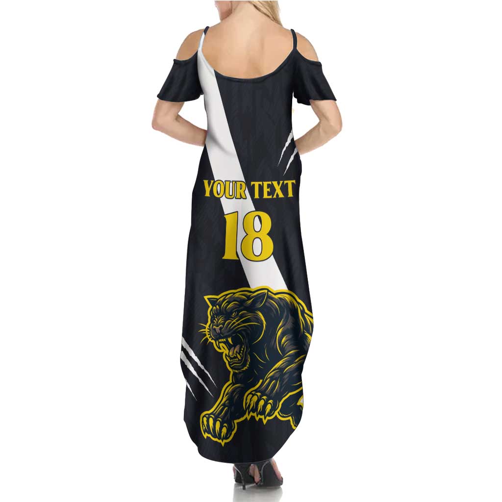 Custom Argentina Rugby Summer Maxi Dress Pumas Mascot - Wonder Print Shop