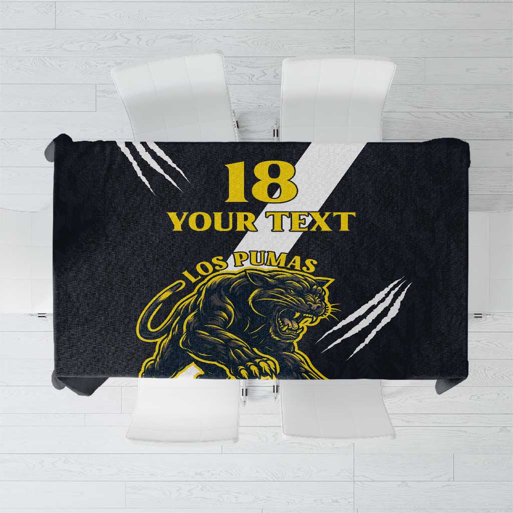 Custom Argentina Rugby Tablecloth Pumas Mascot - Wonder Print Shop
