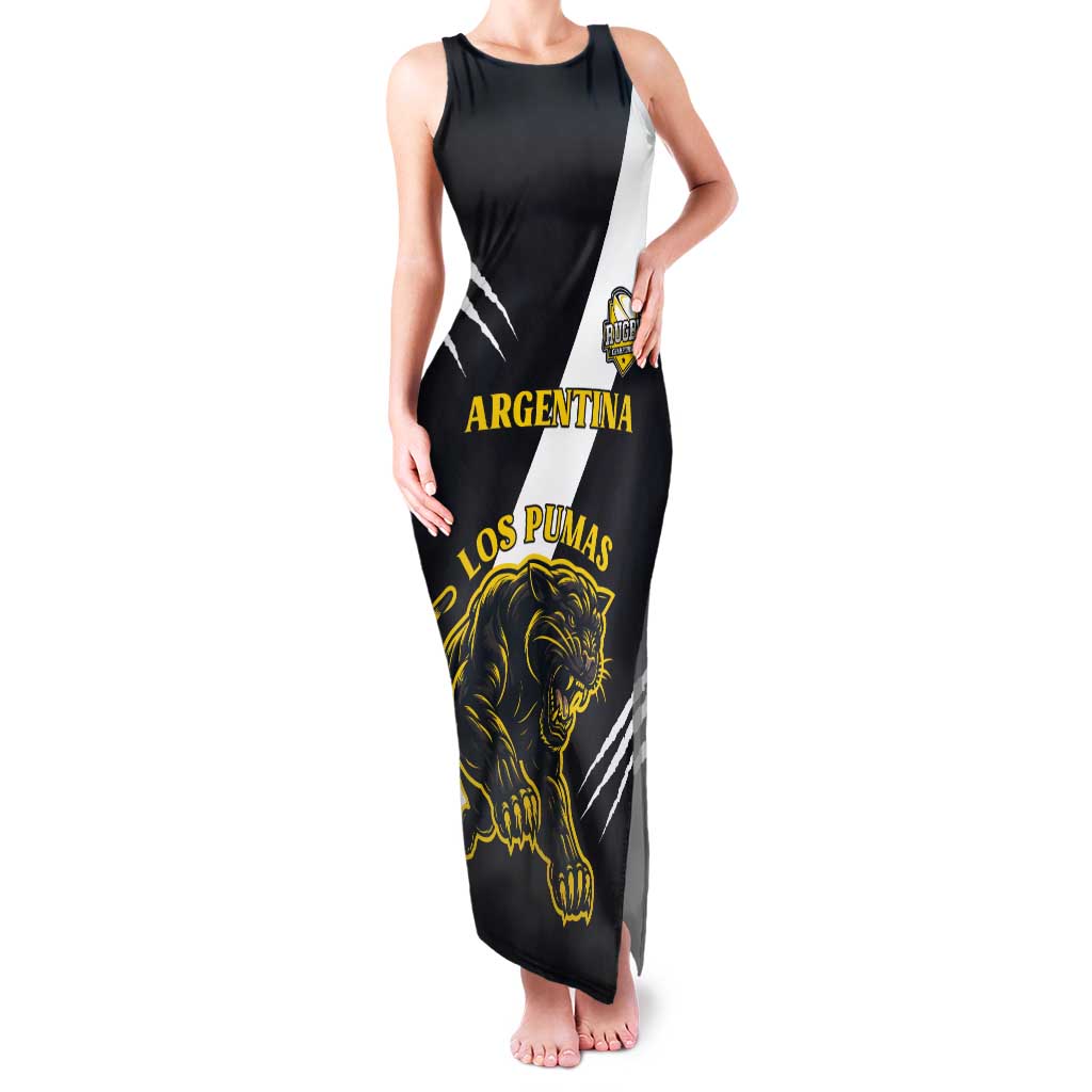 Custom Argentina Rugby Tank Maxi Dress Pumas Mascot - Wonder Print Shop