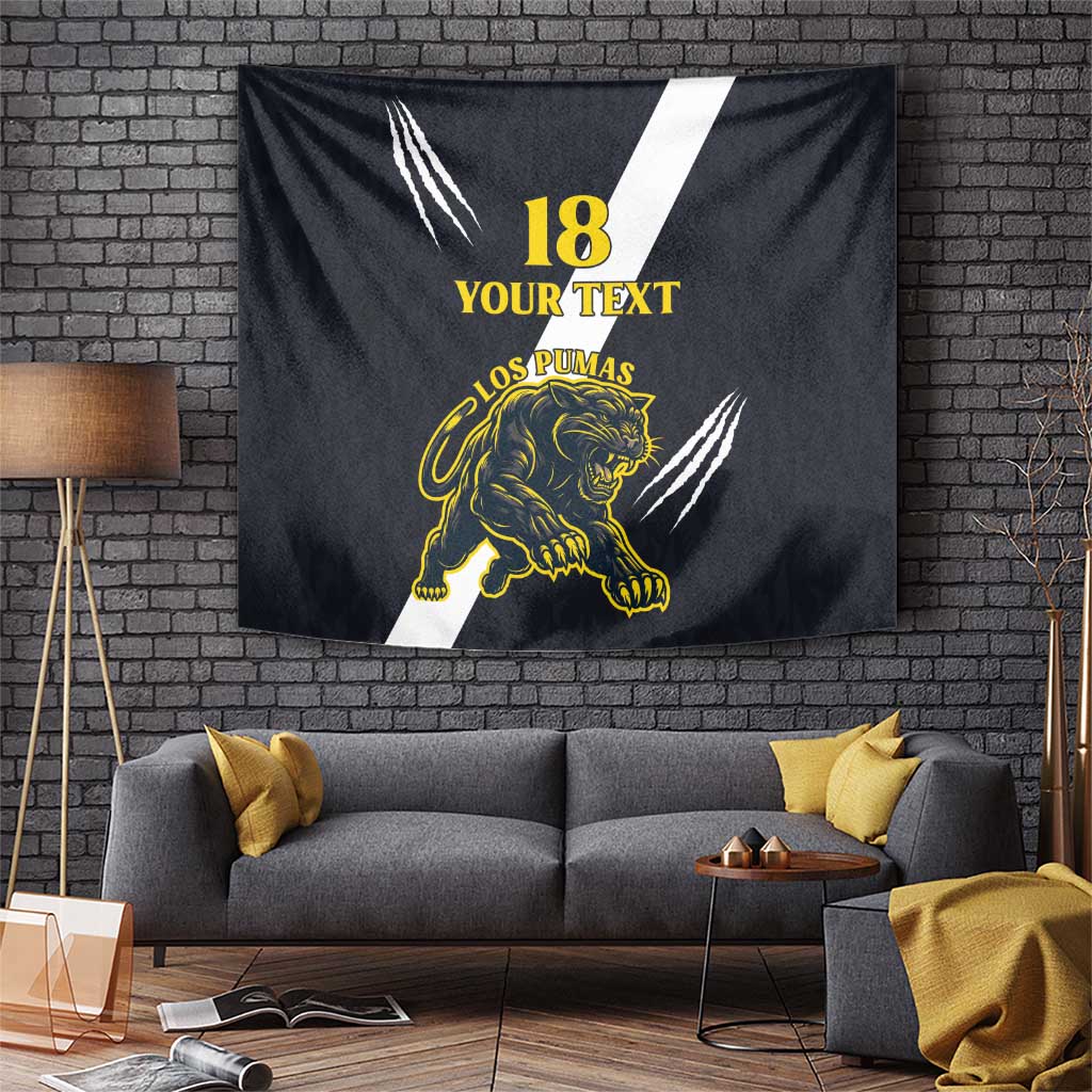 Custom Argentina Rugby Tapestry Pumas Mascot - Wonder Print Shop