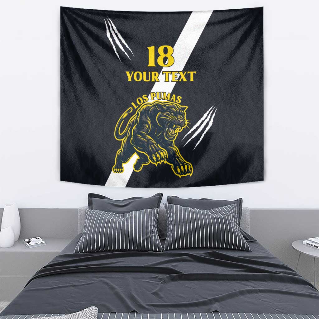 Custom Argentina Rugby Tapestry Pumas Mascot - Wonder Print Shop