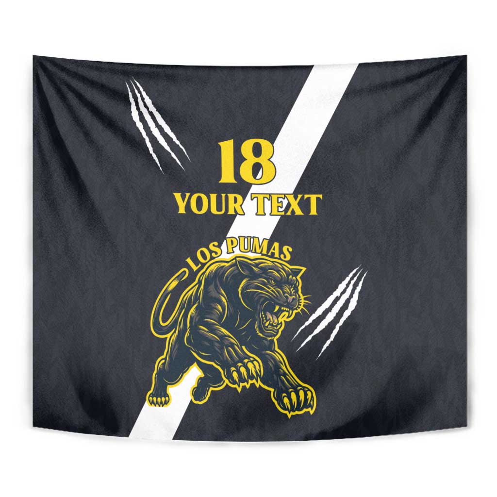 Custom Argentina Rugby Tapestry Pumas Mascot - Wonder Print Shop