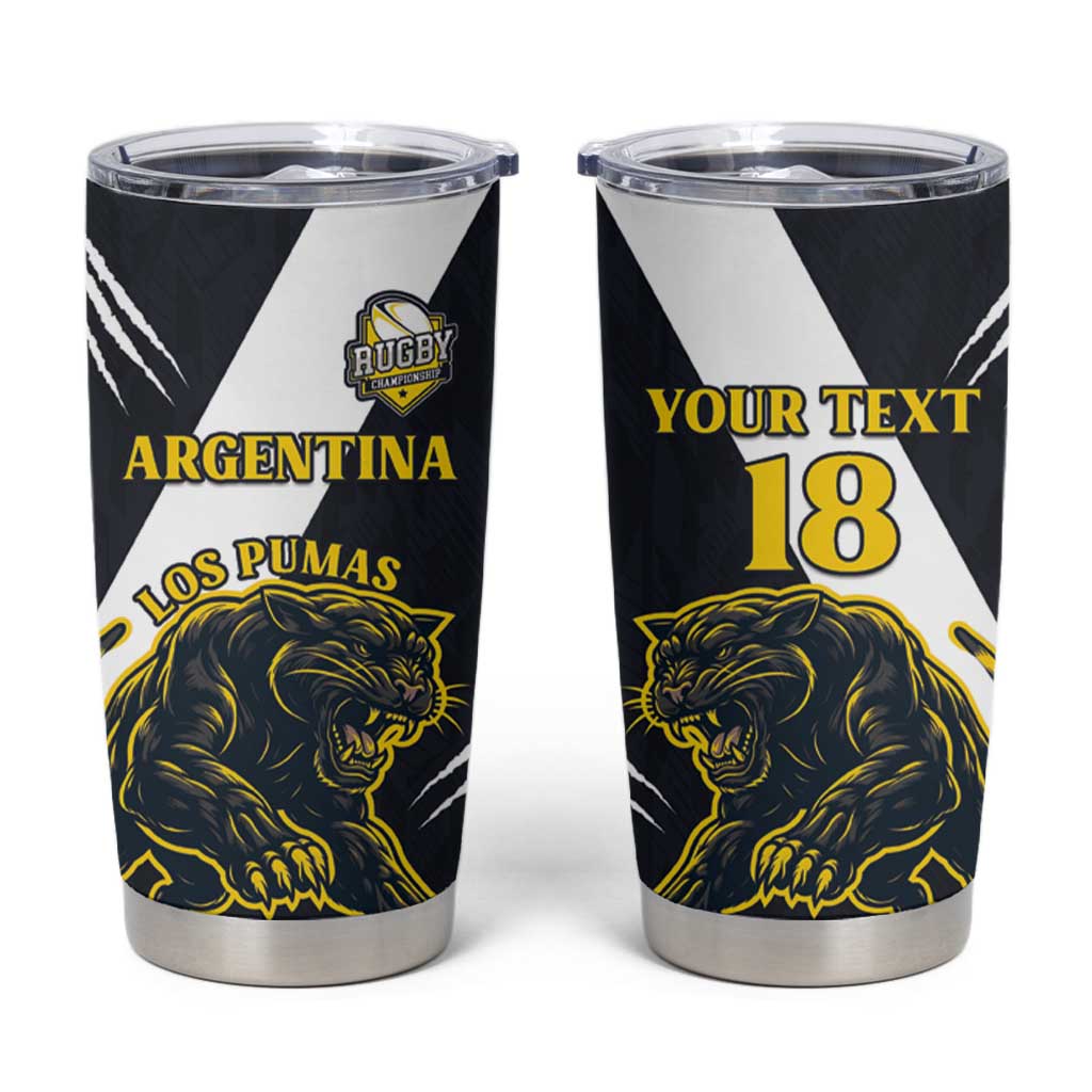 Custom Argentina Rugby Tumbler Cup Pumas Mascot - Wonder Print Shop