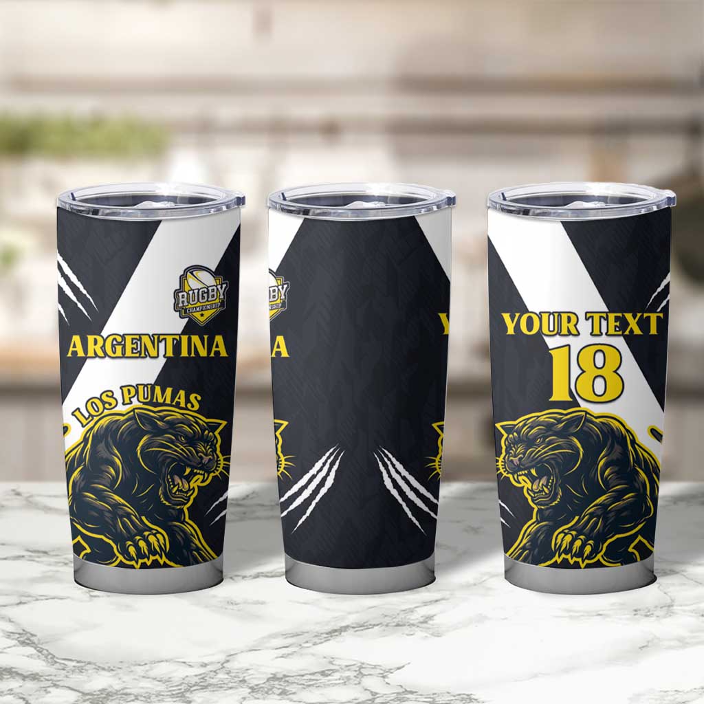 Custom Argentina Rugby Tumbler Cup Pumas Mascot - Wonder Print Shop