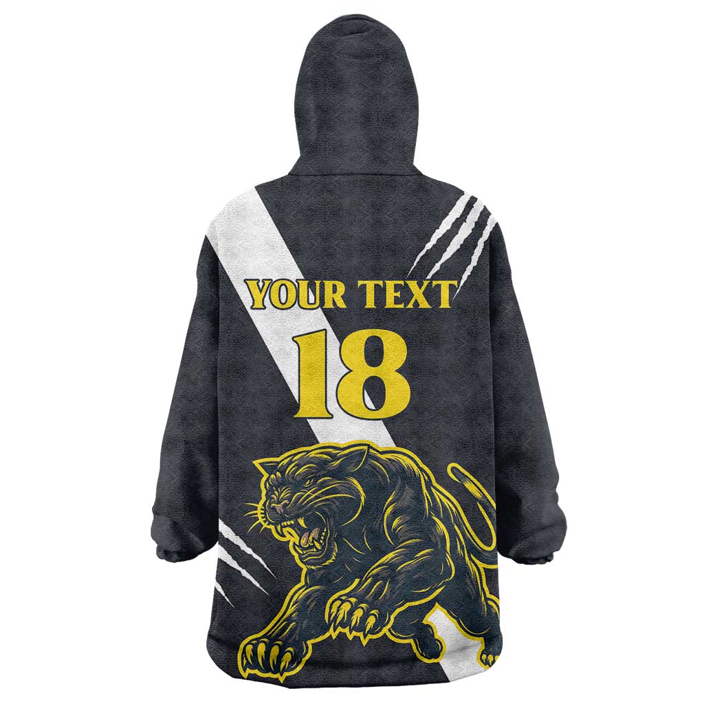 Custom Argentina Rugby Wearable Blanket Hoodie Pumas Mascot - Wonder Print Shop