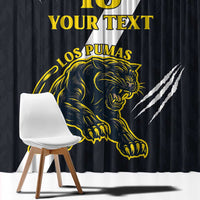 Custom Argentina Rugby Window Curtain Pumas Mascot - Wonder Print Shop