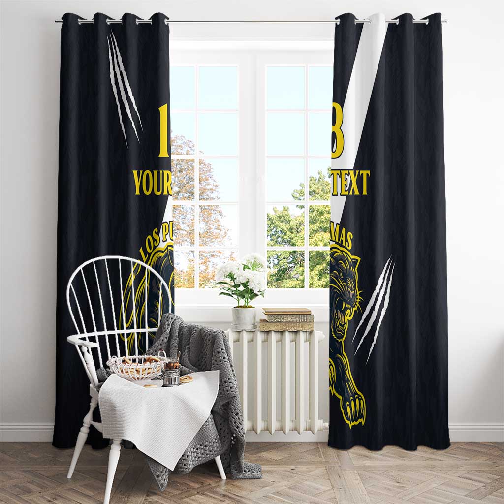 Custom Argentina Rugby Window Curtain Pumas Mascot - Wonder Print Shop