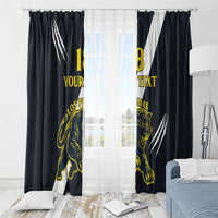 Custom Argentina Rugby Window Curtain Pumas Mascot - Wonder Print Shop