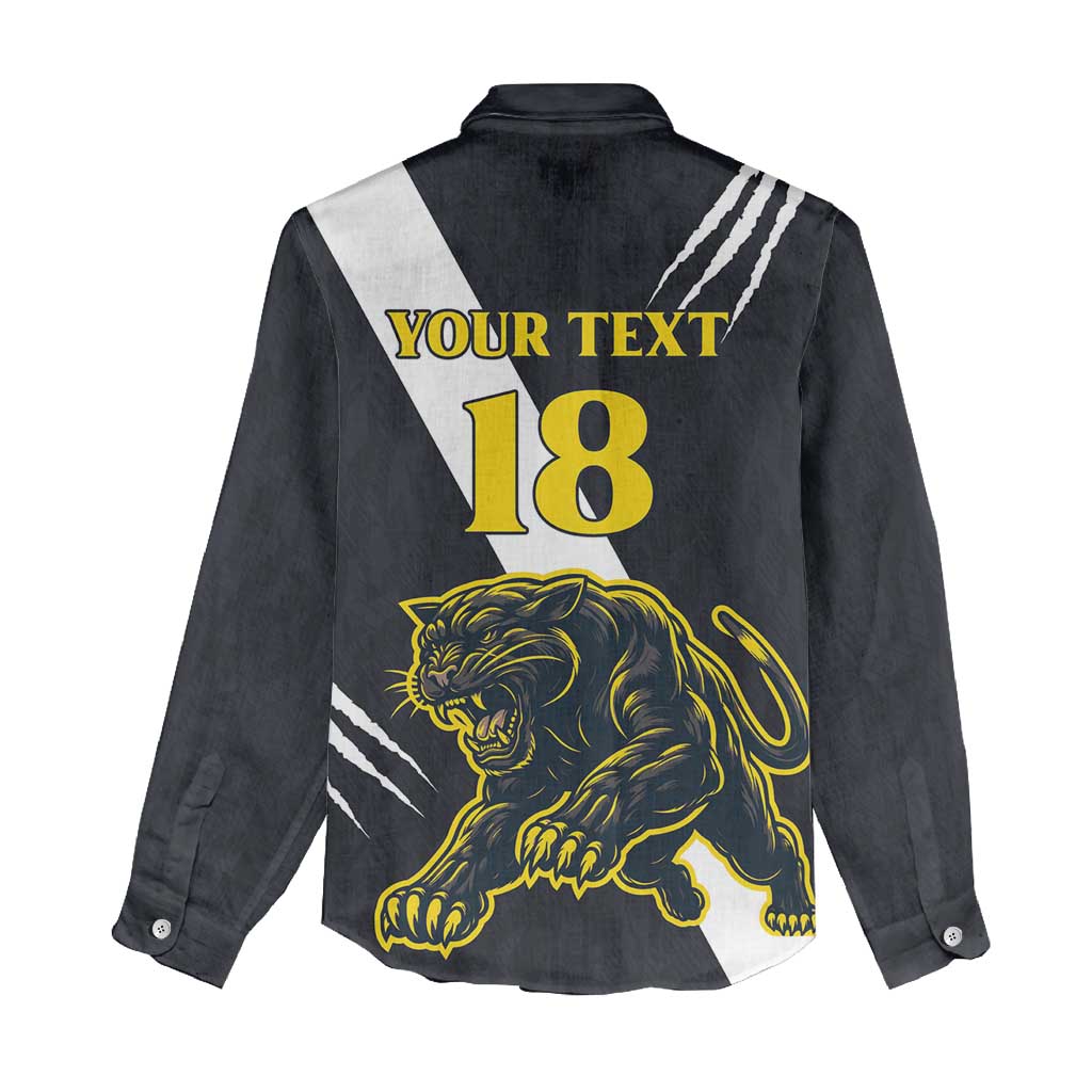 Custom Argentina Rugby Women Casual Shirt Pumas Mascot - Wonder Print Shop