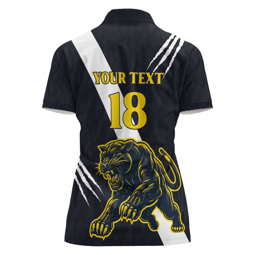 Custom Argentina Rugby Women Polo Shirt Pumas Mascot - Wonder Print Shop