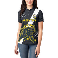 Custom Argentina Rugby Women Polo Shirt Pumas Mascot - Wonder Print Shop