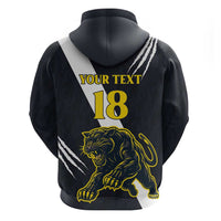 Custom Argentina Rugby Zip Hoodie Pumas Mascot - Wonder Print Shop