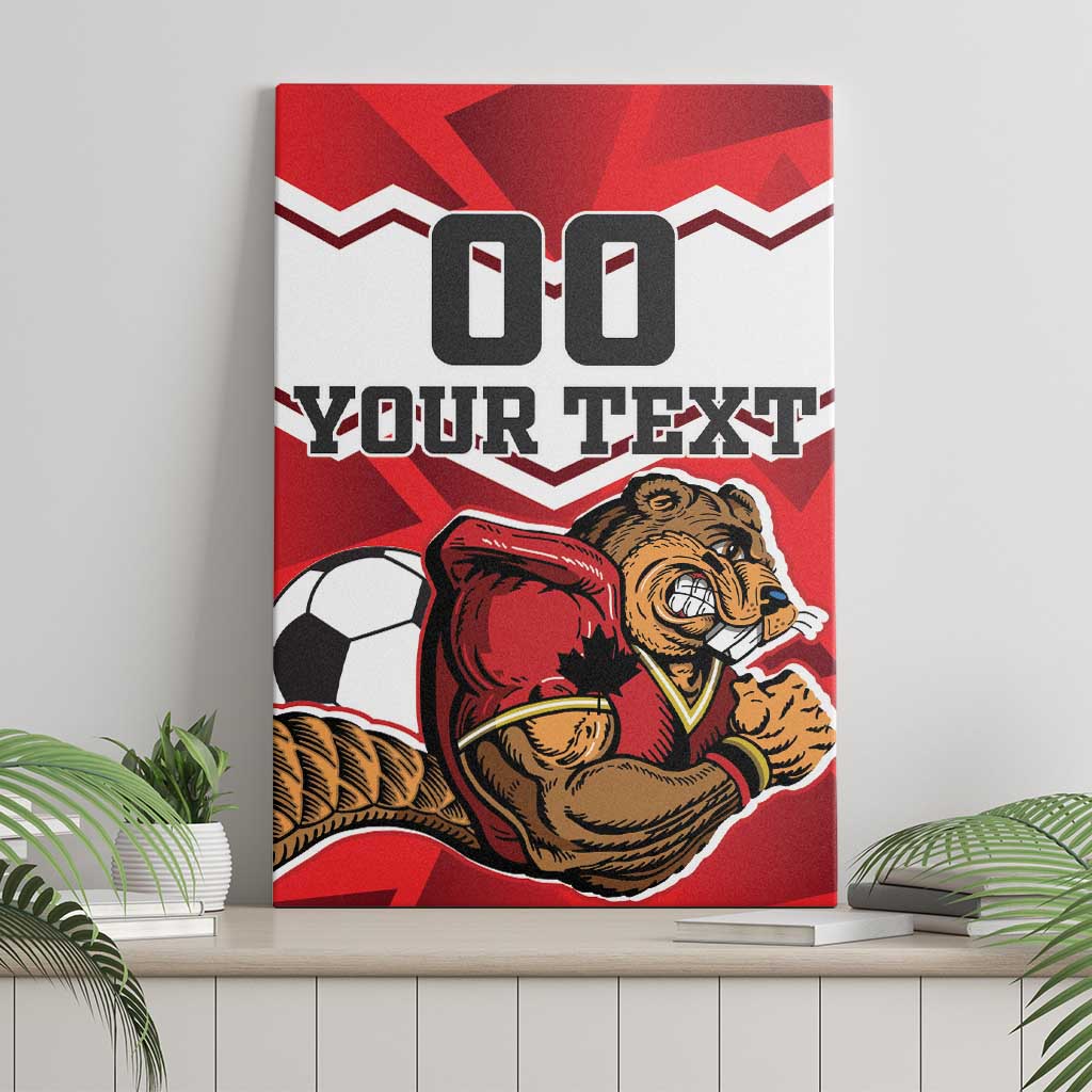 Custom Canada Football Canvas Wall Art Beavers Mascot - Wonder Print Shop