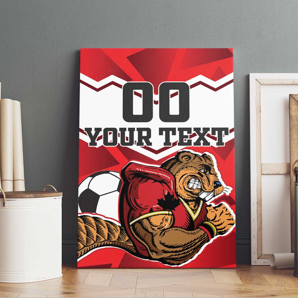 Custom Canada Football Canvas Wall Art Beavers Mascot - Wonder Print Shop
