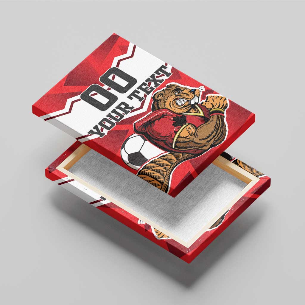 Custom Canada Football Canvas Wall Art Beavers Mascot - Wonder Print Shop