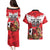 Custom Canada Football Couples Matching Puletasi and Hawaiian Shirt Beavers Mascot - Wonder Print Shop