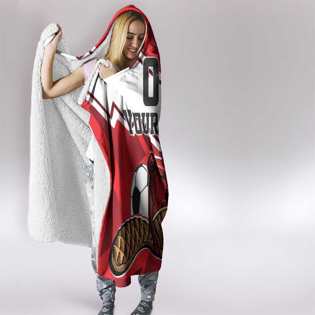 Custom Canada Football Hooded Blanket Beavers Mascot
