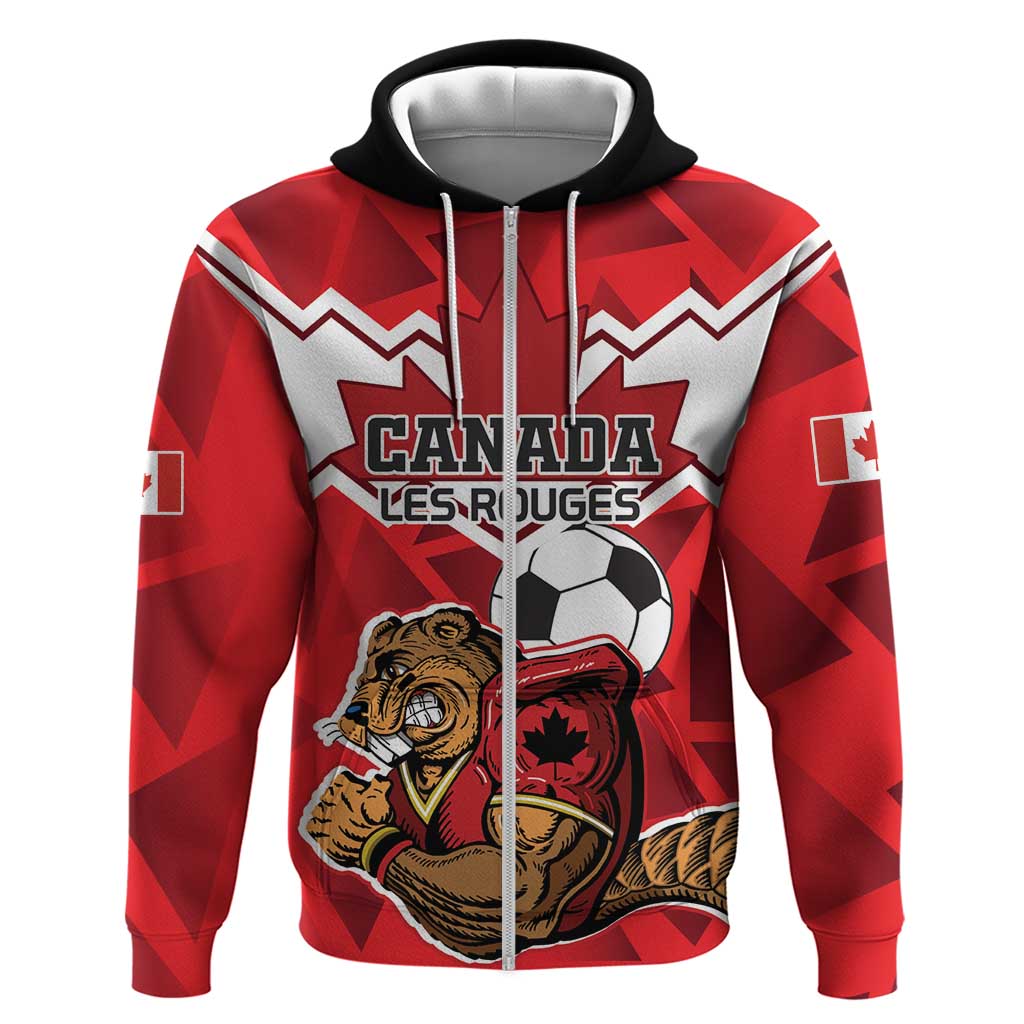 Custom Canada Football Hoodie Beavers Mascot - Wonder Print Shop