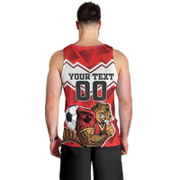 Custom Canada Football Men Tank Top Beavers Mascot - Wonder Print Shop