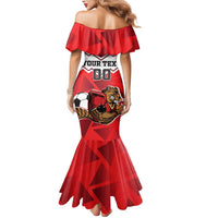 Custom Canada Football Mermaid Dress Beavers Mascot - Wonder Print Shop