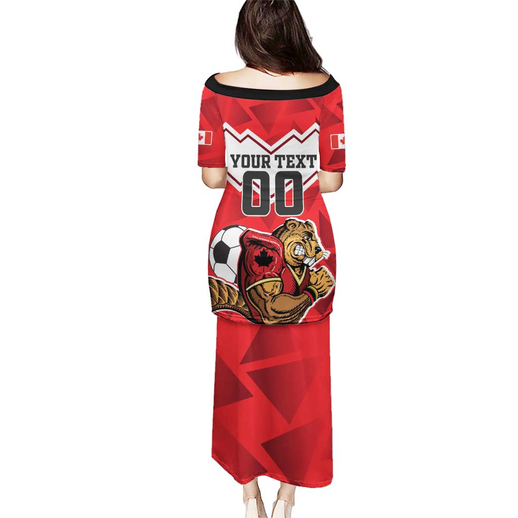 Custom Canada Football Puletasi Beavers Mascot - Wonder Print Shop
