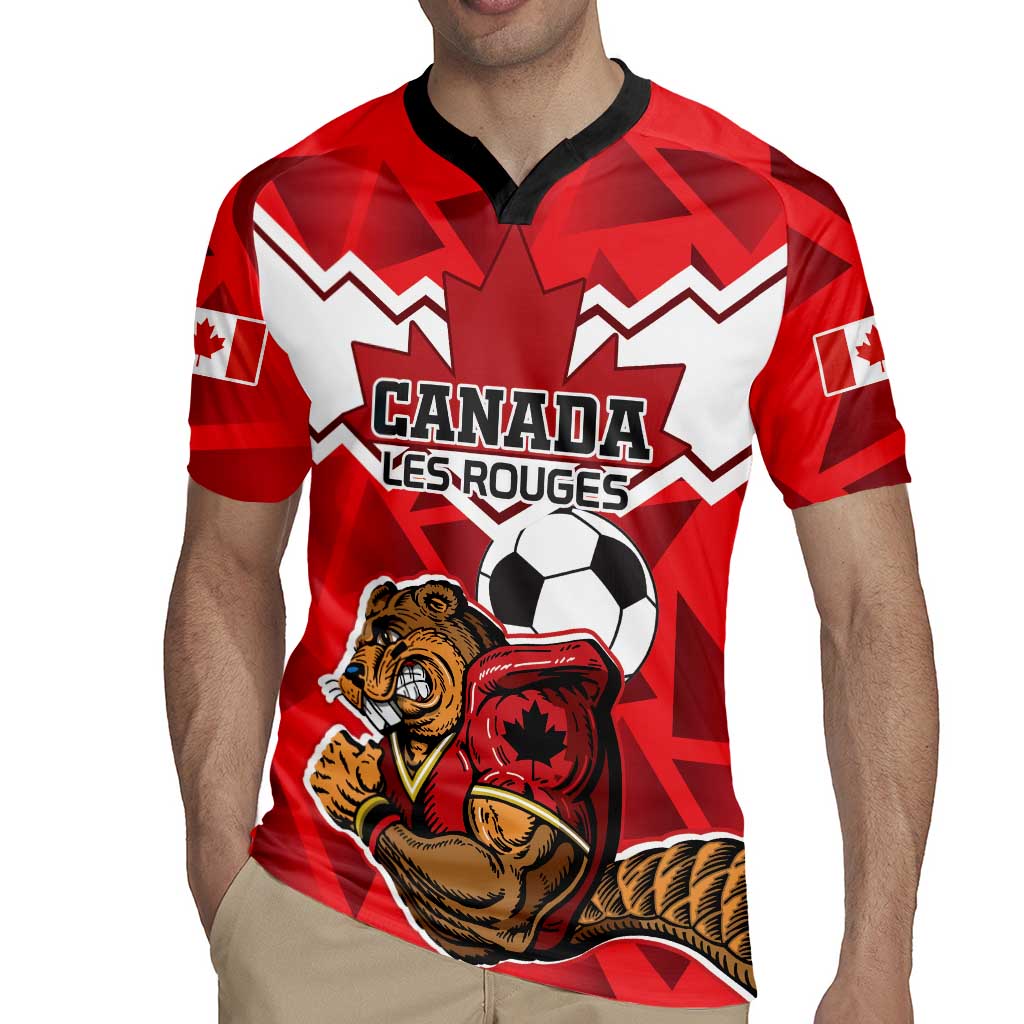 Custom Canada Football Rugby Jersey Beavers Mascot - Wonder Print Shop