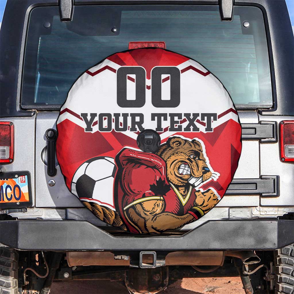 Custom Canada Football Spare Tire Cover Beavers Mascot - Wonder Print Shop