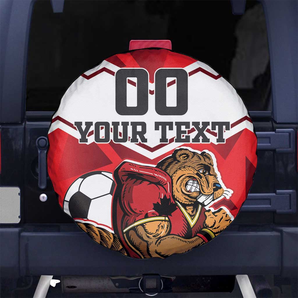 Custom Canada Football Spare Tire Cover Beavers Mascot - Wonder Print Shop