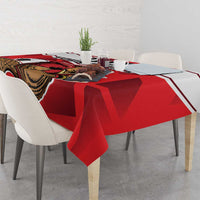 Custom Canada Football Tablecloth Beavers Mascot - Wonder Print Shop