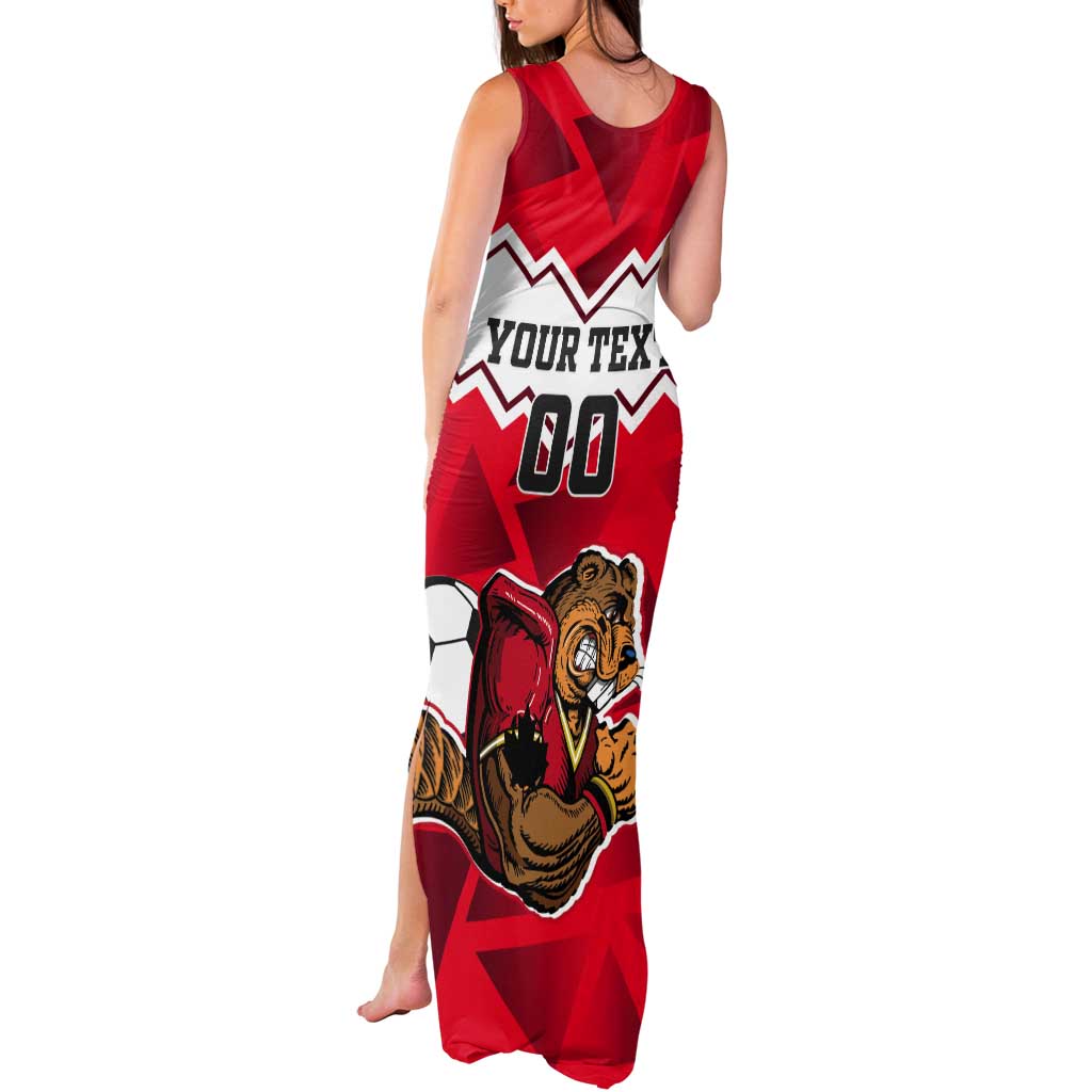 Custom Canada Football Tank Maxi Dress Beavers Mascot - Wonder Print Shop