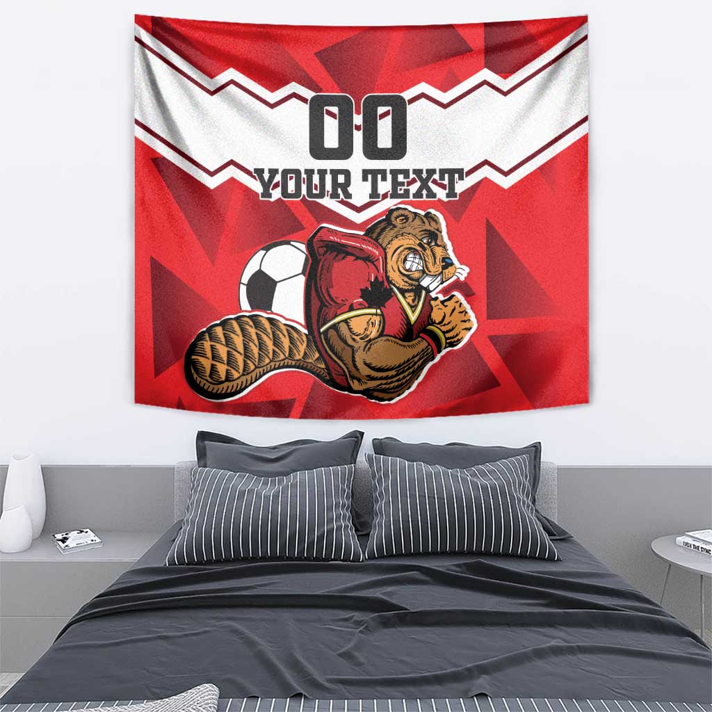 Custom Canada Football Tapestry Beavers Mascot - Wonder Print Shop