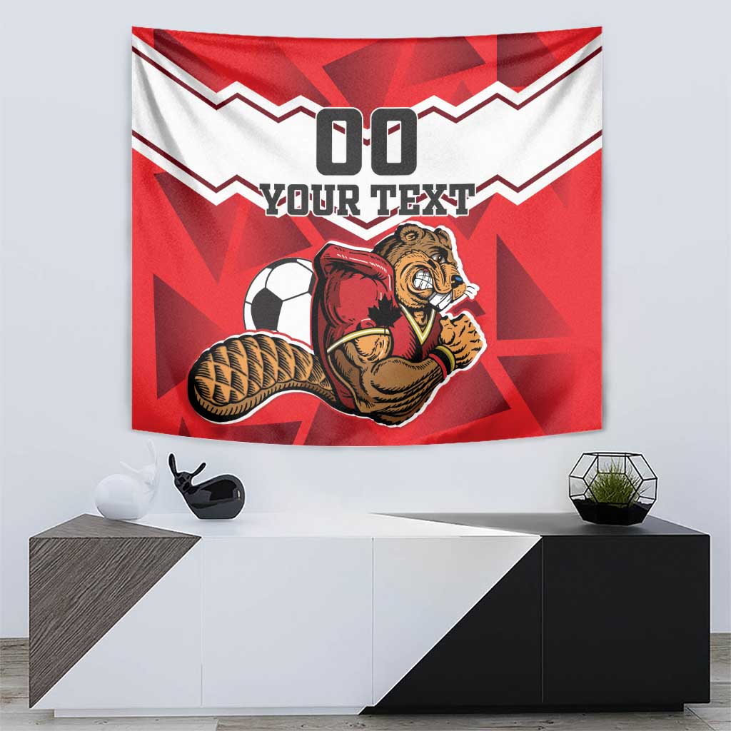 Custom Canada Football Tapestry Beavers Mascot - Wonder Print Shop