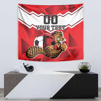 Custom Canada Football Tapestry Beavers Mascot - Wonder Print Shop