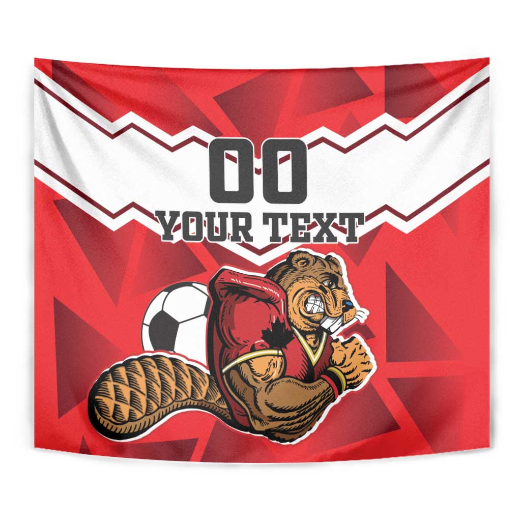 Custom Canada Football Tapestry Beavers Mascot - Wonder Print Shop