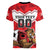 Custom Canada Football Women V-Neck T-Shirt Beavers Mascot - Wonder Print Shop