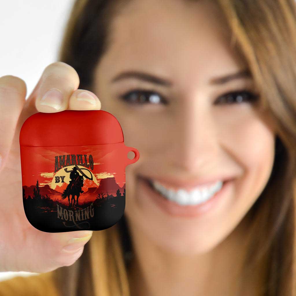 Rodeo Cowboy AirPods Case Amarillo By Morning - Wonder Print Shop