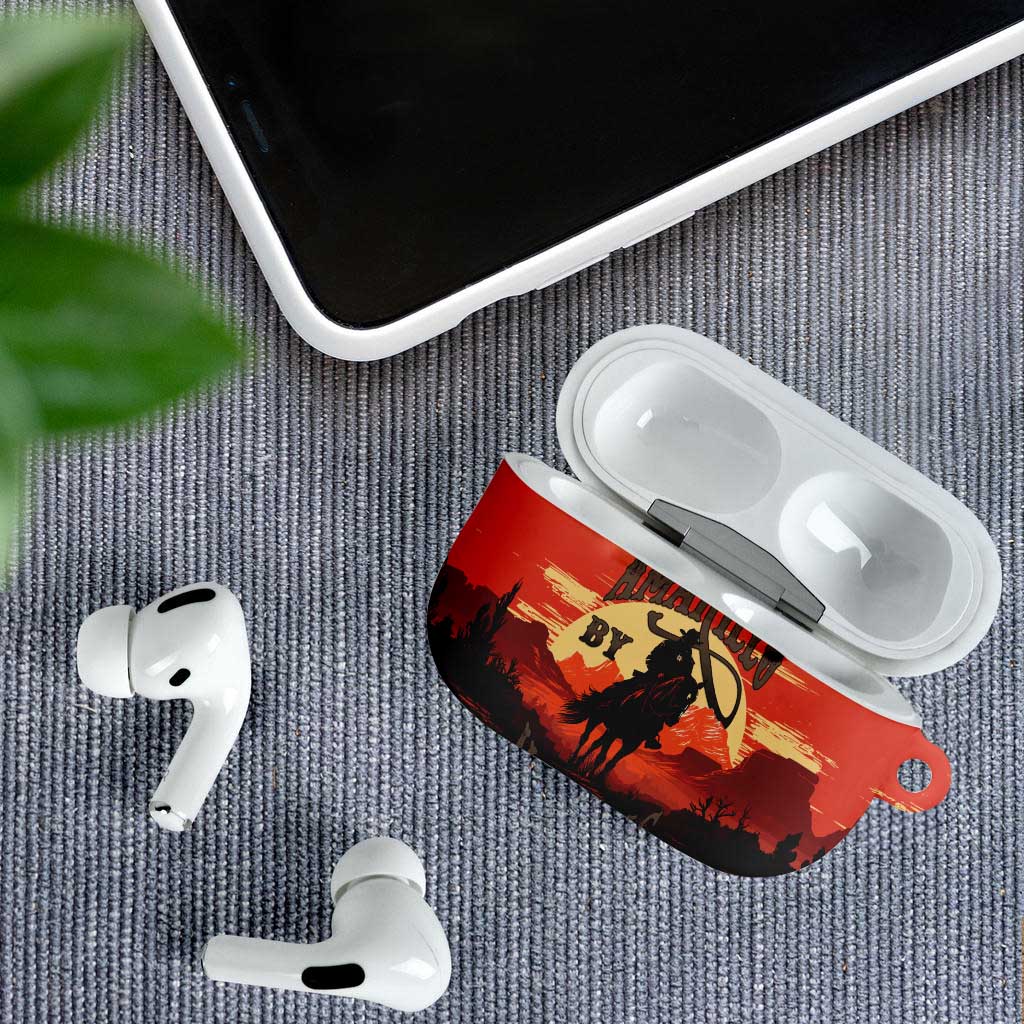 Rodeo Cowboy AirPods Case Amarillo By Morning - Wonder Print Shop