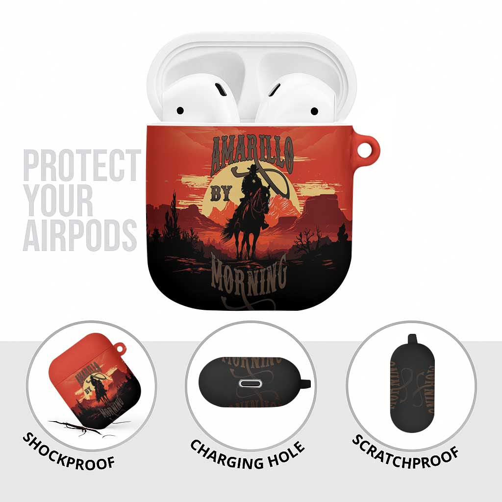 Rodeo Cowboy AirPods Case Amarillo By Morning - Wonder Print Shop